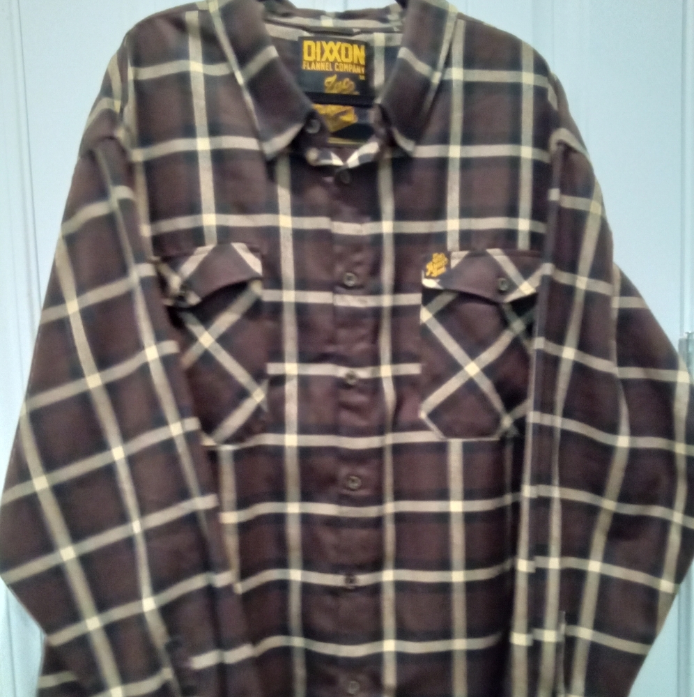 Dixxon Flannel Co. Zac Brown Band Plaid Flannel Button Down Shirt Mens Size 5XL